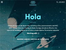 Tablet Screenshot of coodex.es